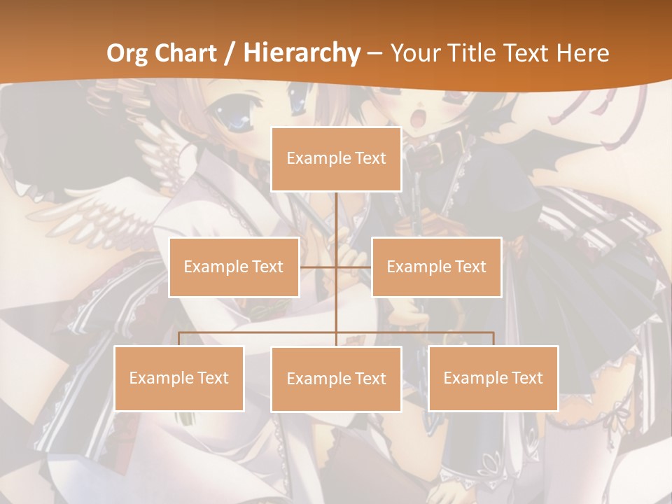 A Couple Of Anime Characters On A Checkered Floor PowerPoint Template