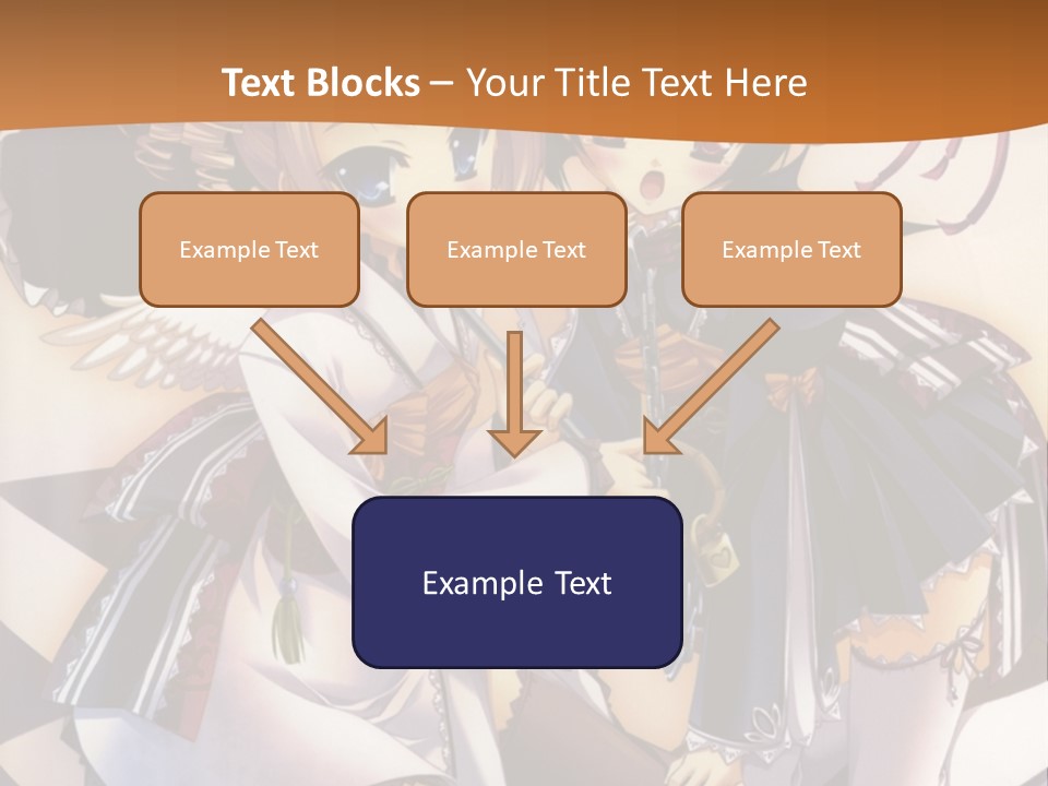 A Couple Of Anime Characters On A Checkered Floor PowerPoint Template