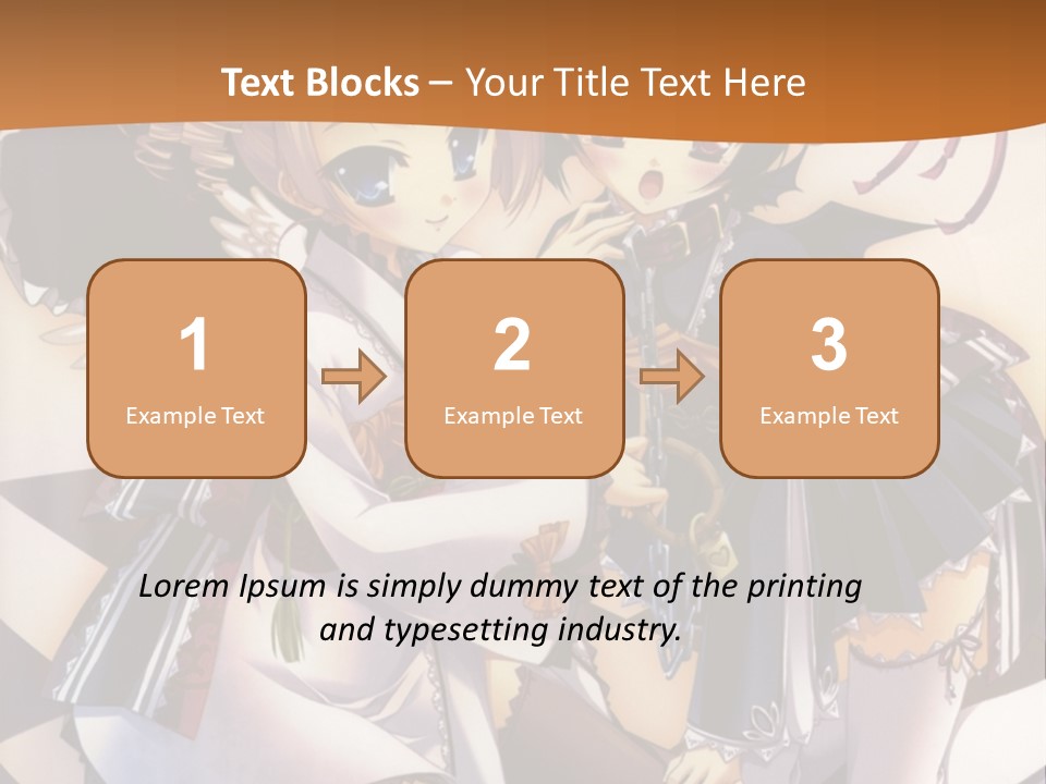 A Couple Of Anime Characters On A Checkered Floor PowerPoint Template