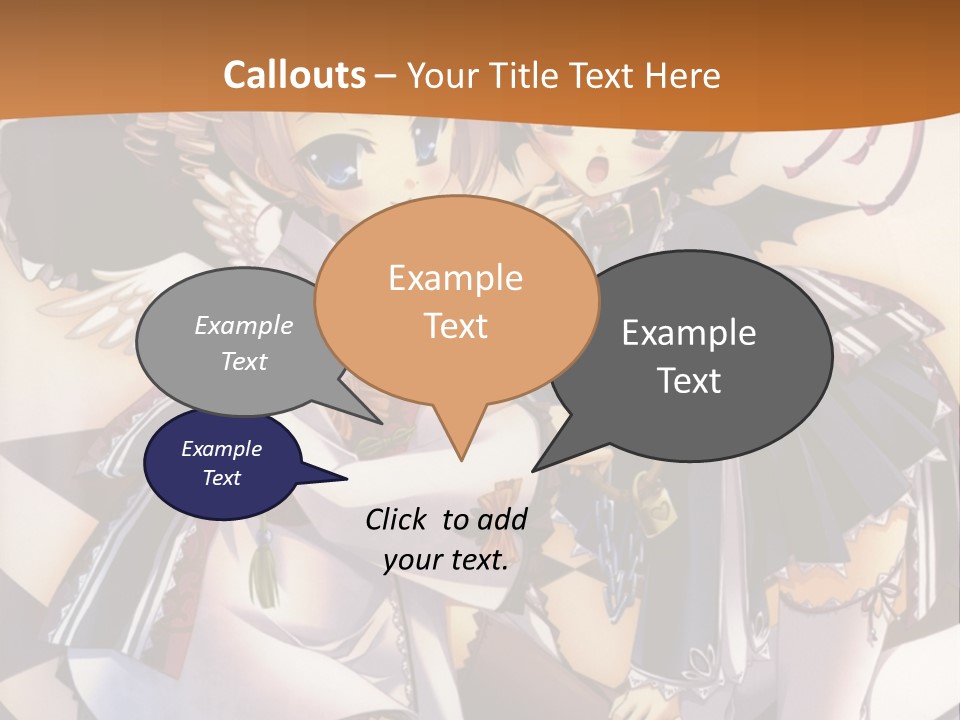 A Couple Of Anime Characters On A Checkered Floor PowerPoint Template