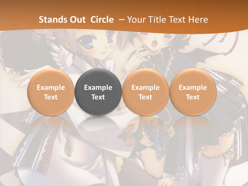 A Couple Of Anime Characters On A Checkered Floor PowerPoint Template