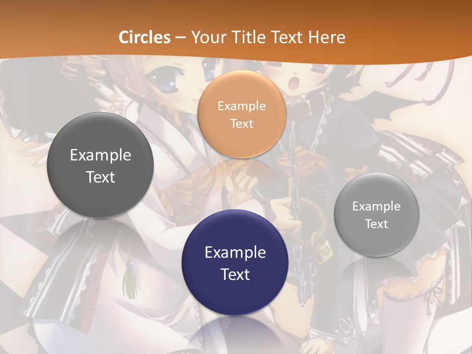 A Couple Of Anime Characters On A Checkered Floor PowerPoint Template