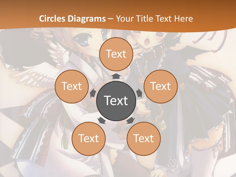 A Couple Of Anime Characters On A Checkered Floor PowerPoint Template