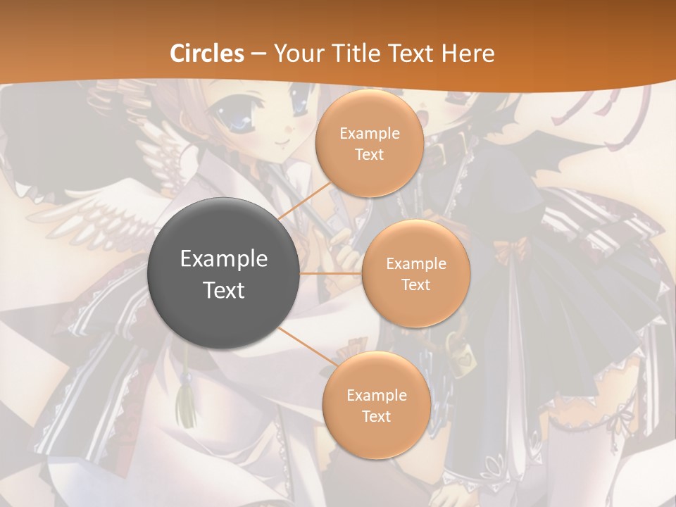 A Couple Of Anime Characters On A Checkered Floor PowerPoint Template