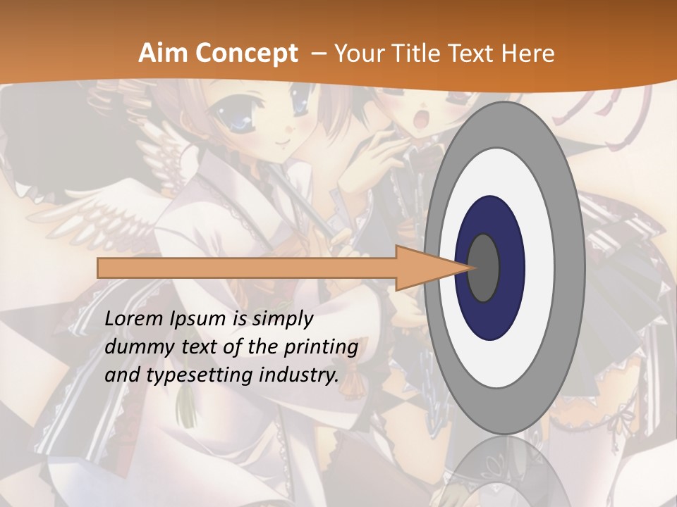 A Couple Of Anime Characters On A Checkered Floor PowerPoint Template