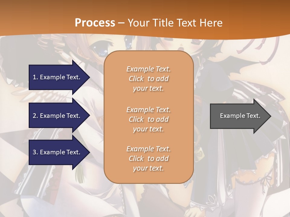 A Couple Of Anime Characters On A Checkered Floor PowerPoint Template