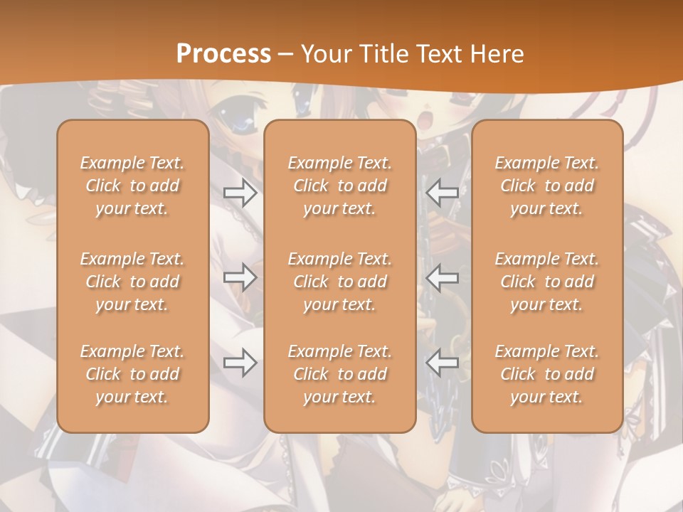 A Couple Of Anime Characters On A Checkered Floor PowerPoint Template