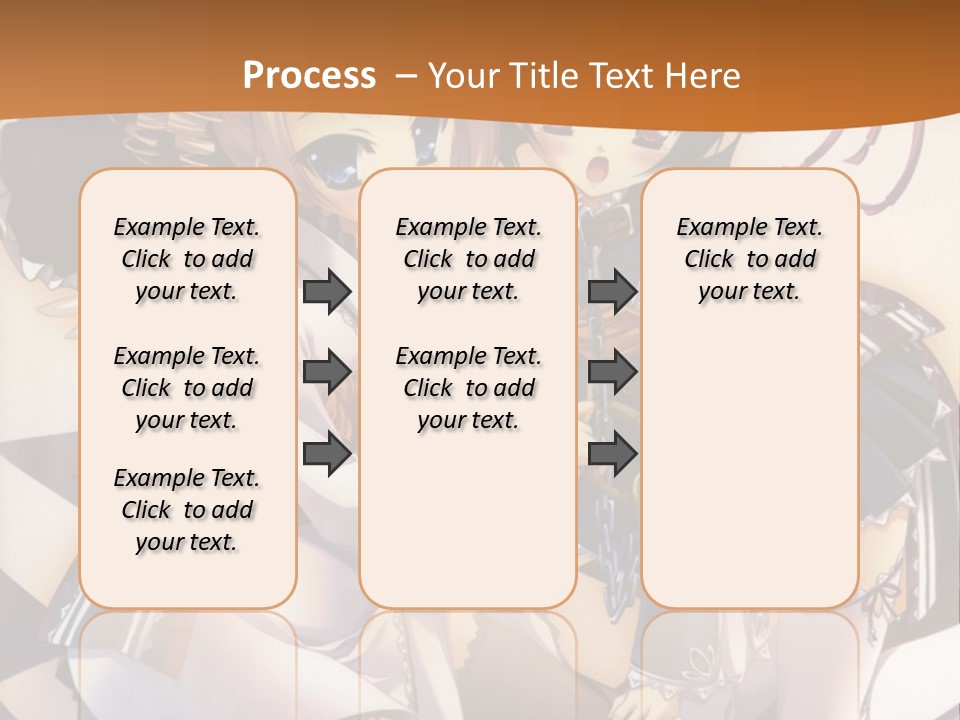 A Couple Of Anime Characters On A Checkered Floor PowerPoint Template