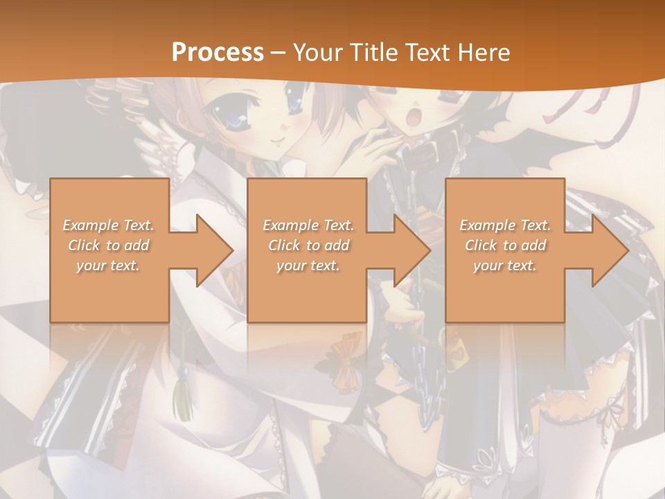 A Couple Of Anime Characters On A Checkered Floor PowerPoint Template