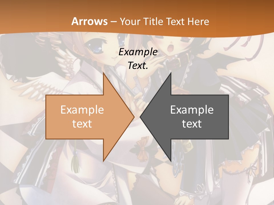 A Couple Of Anime Characters On A Checkered Floor PowerPoint Template