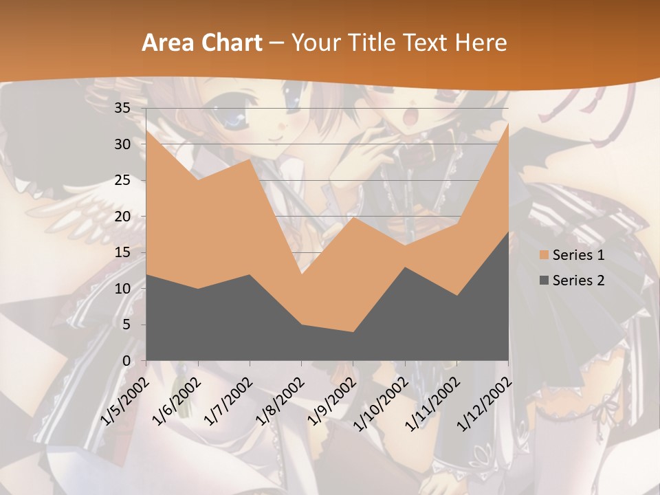 A Couple Of Anime Characters On A Checkered Floor PowerPoint Template