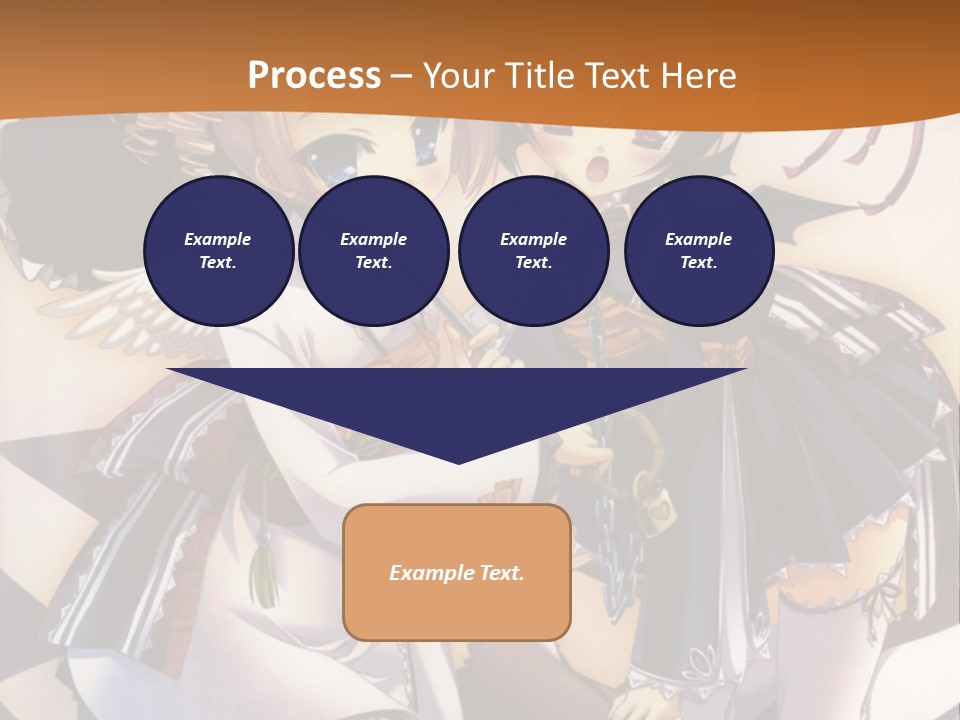 A Couple Of Anime Characters On A Checkered Floor PowerPoint Template