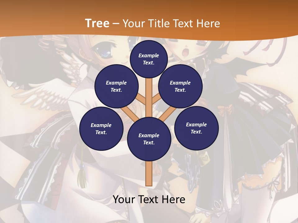 A Couple Of Anime Characters On A Checkered Floor PowerPoint Template