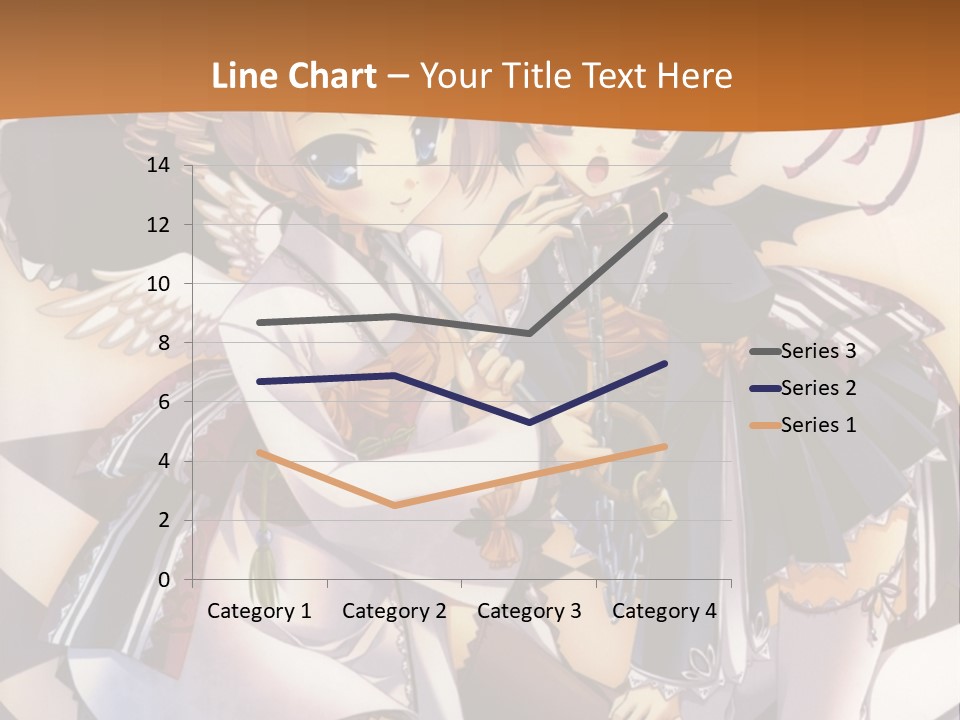 A Couple Of Anime Characters On A Checkered Floor PowerPoint Template