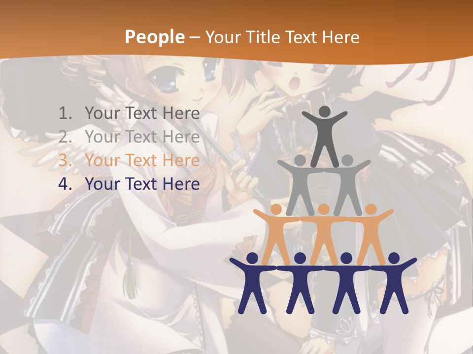 A Couple Of Anime Characters On A Checkered Floor PowerPoint Template