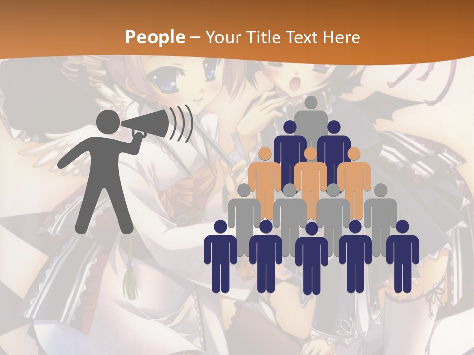 A Couple Of Anime Characters On A Checkered Floor PowerPoint Template