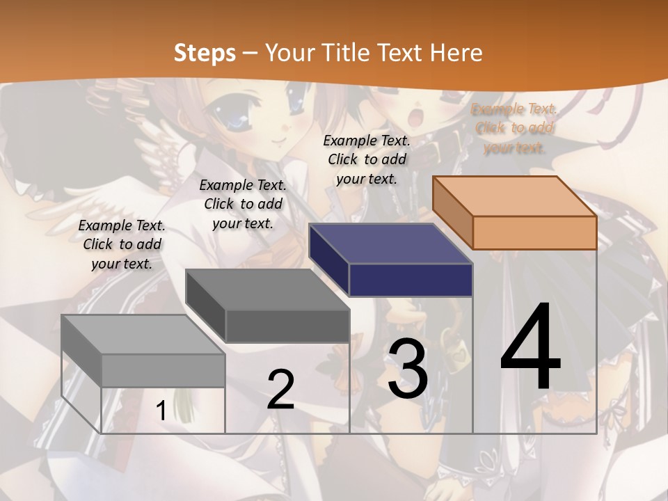 A Couple Of Anime Characters On A Checkered Floor PowerPoint Template