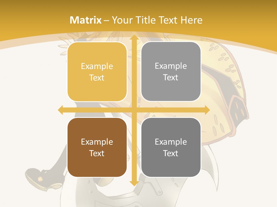 A Woman In A Yellow Dress Sitting On A Hammer PowerPoint Template