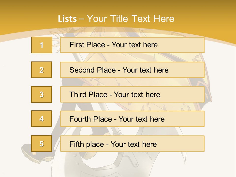 A Woman In A Yellow Dress Sitting On A Hammer PowerPoint Template