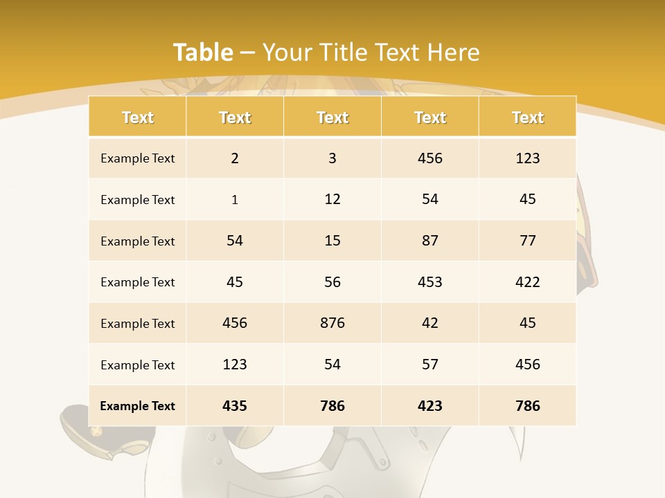 A Woman In A Yellow Dress Sitting On A Hammer PowerPoint Template