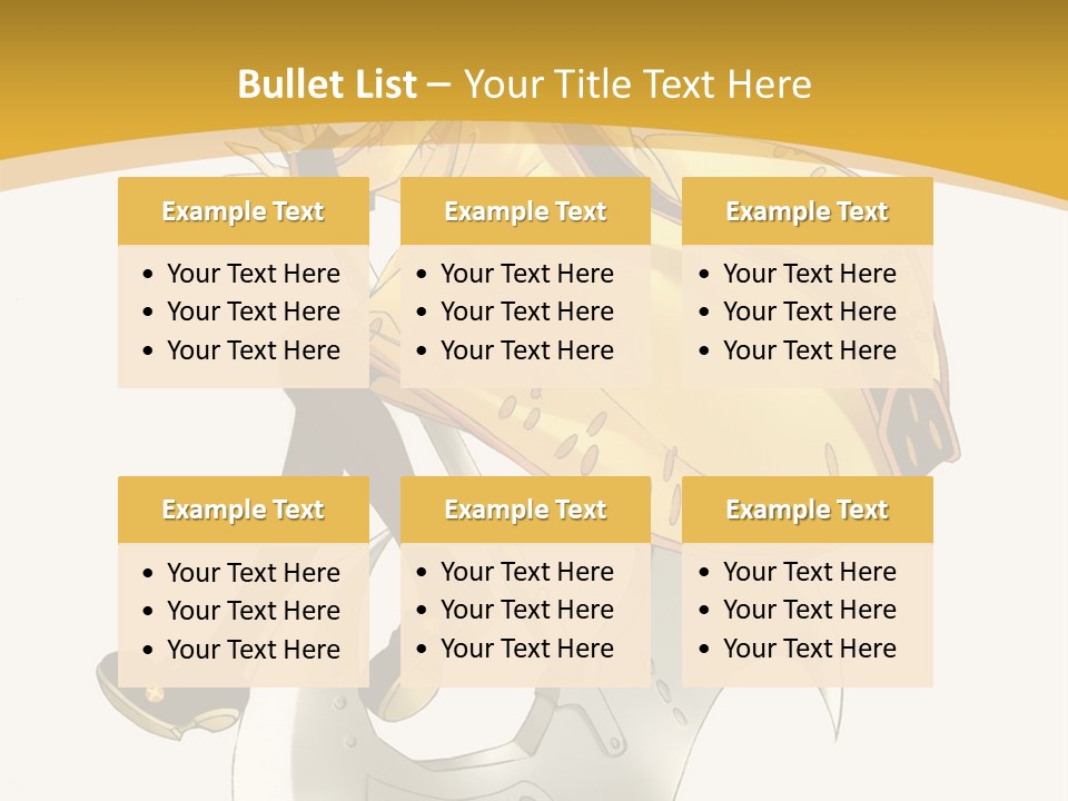 A Woman In A Yellow Dress Sitting On A Hammer PowerPoint Template