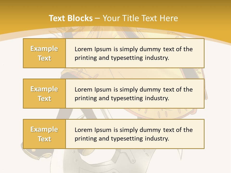 A Woman In A Yellow Dress Sitting On A Hammer PowerPoint Template