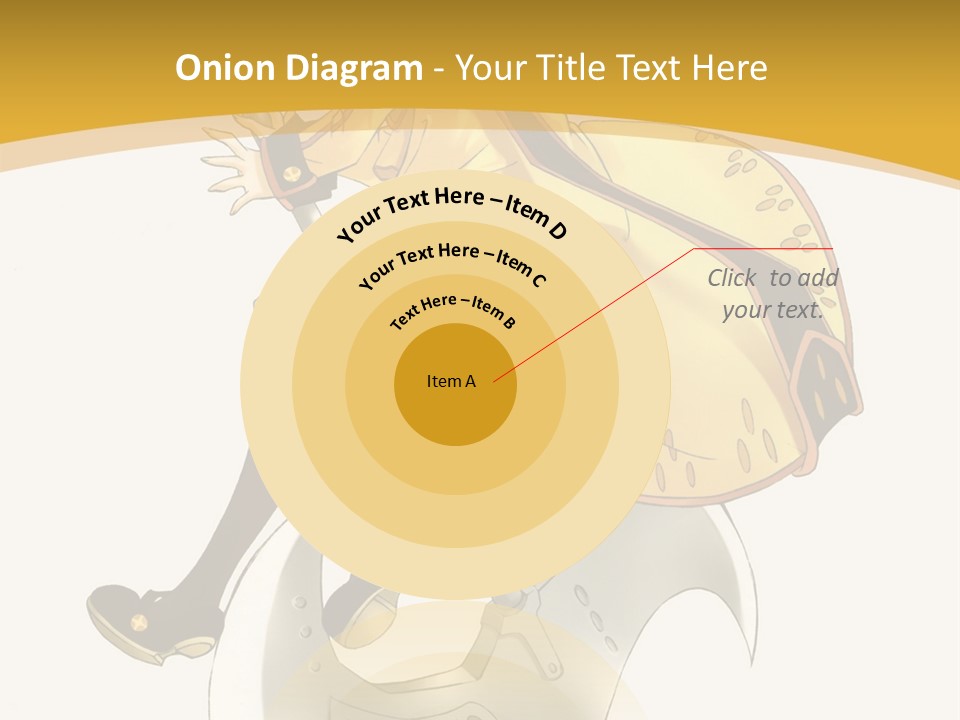 A Woman In A Yellow Dress Sitting On A Hammer PowerPoint Template