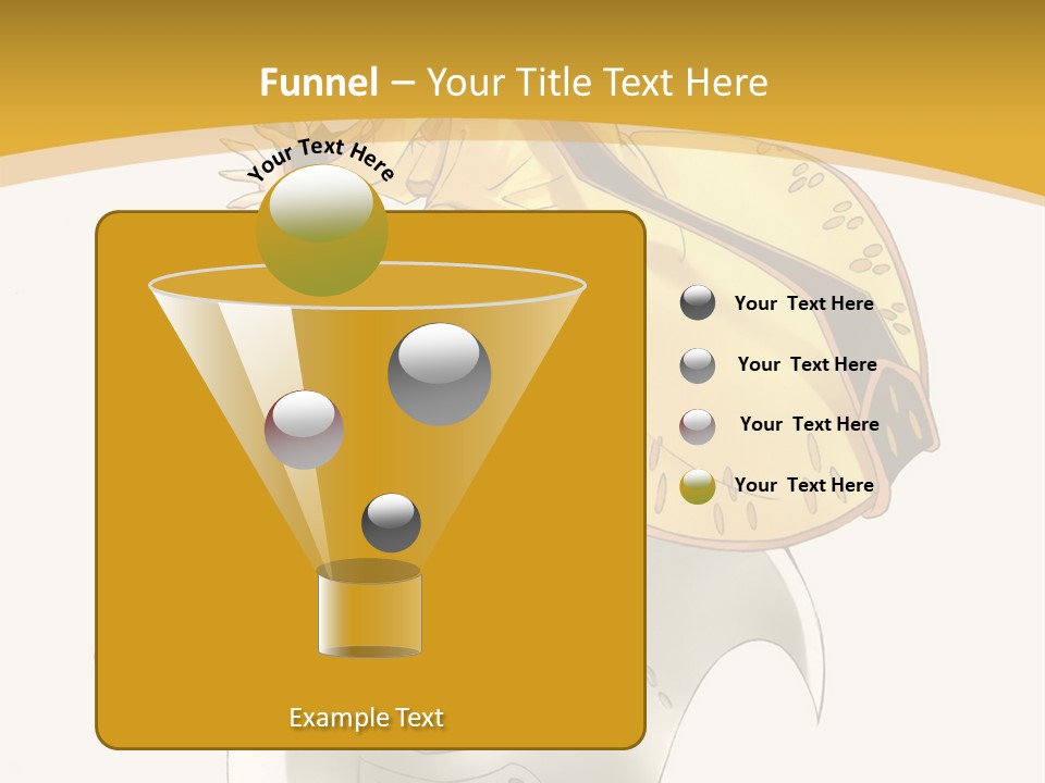 A Woman In A Yellow Dress Sitting On A Hammer PowerPoint Template