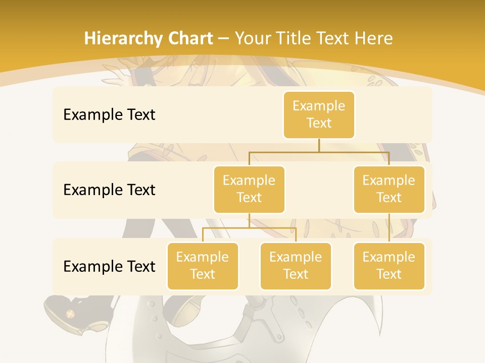 A Woman In A Yellow Dress Sitting On A Hammer PowerPoint Template