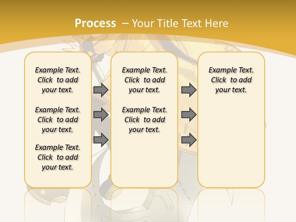 A Woman In A Yellow Dress Sitting On A Hammer PowerPoint Template
