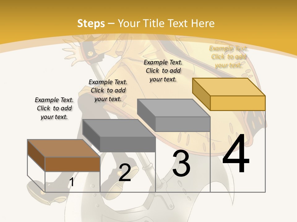 A Woman In A Yellow Dress Sitting On A Hammer PowerPoint Template
