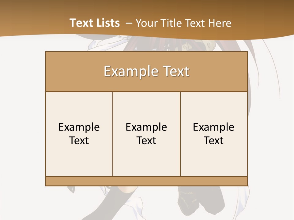 A Girl With Long Hair Is Running With A Sword PowerPoint Template
