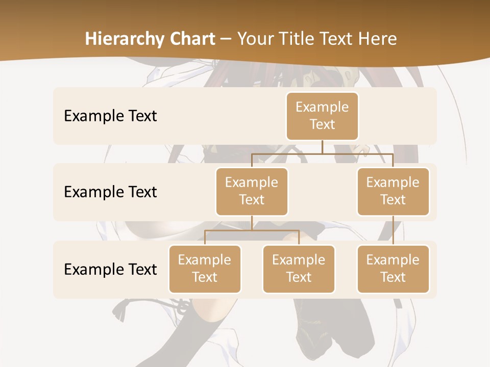 A Girl With Long Hair Is Running With A Sword PowerPoint Template