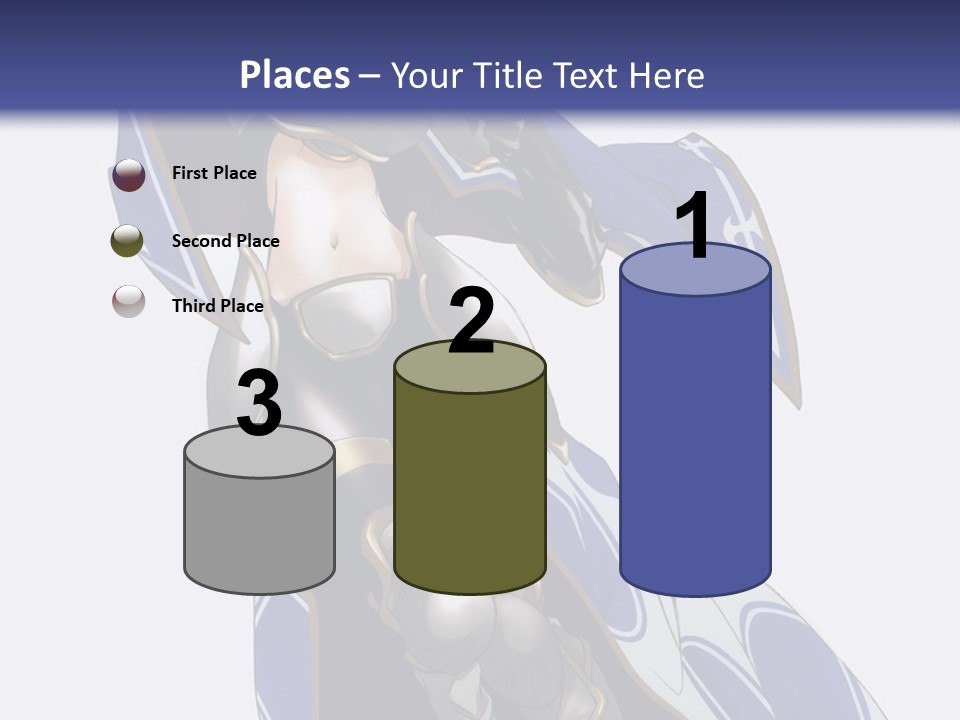 A Woman In Armor With A Sword Powerpoint Template PowerPoint Template