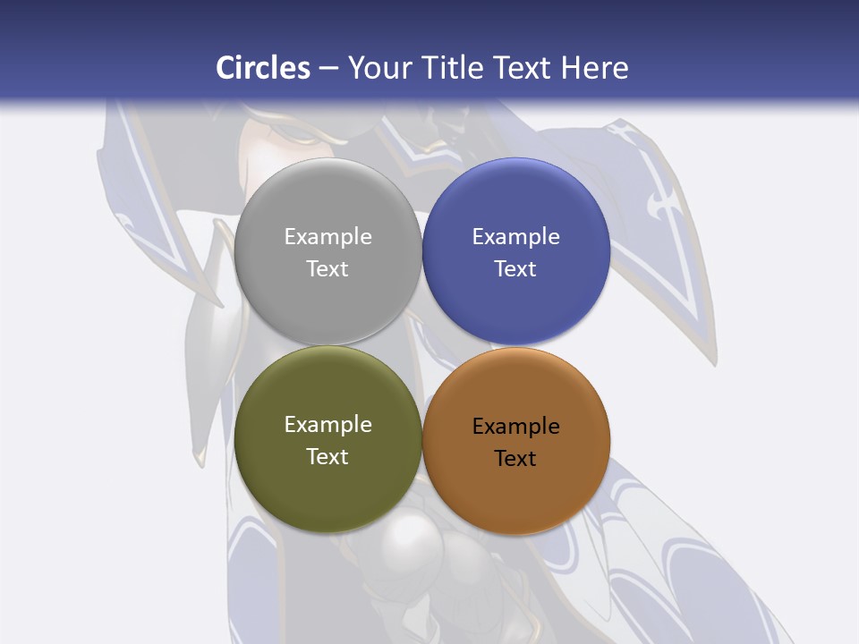 A Woman In Armor With A Sword Powerpoint Template PowerPoint Template