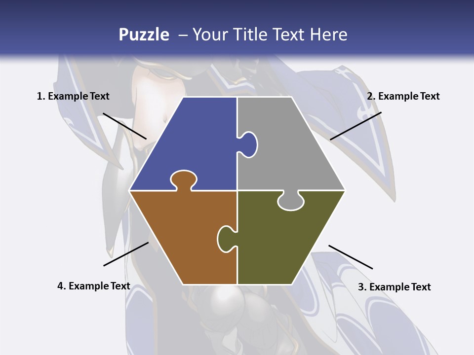 A Woman In Armor With A Sword Powerpoint Template PowerPoint Template