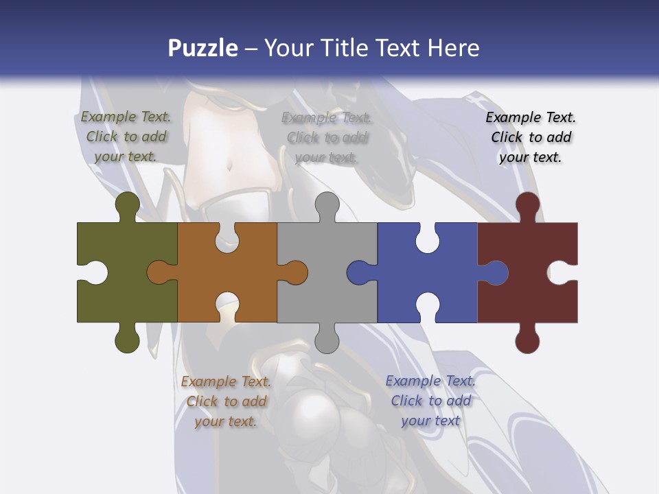 A Woman In Armor With A Sword Powerpoint Template PowerPoint Template