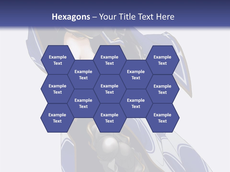 A Woman In Armor With A Sword Powerpoint Template PowerPoint Template