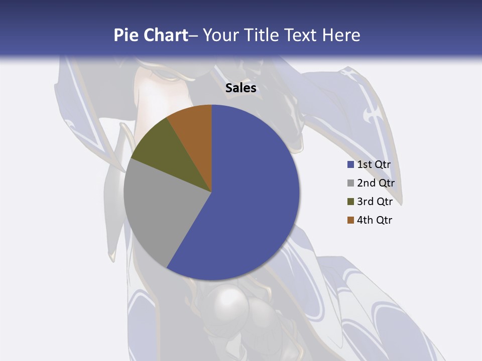 A Woman In Armor With A Sword Powerpoint Template PowerPoint Template