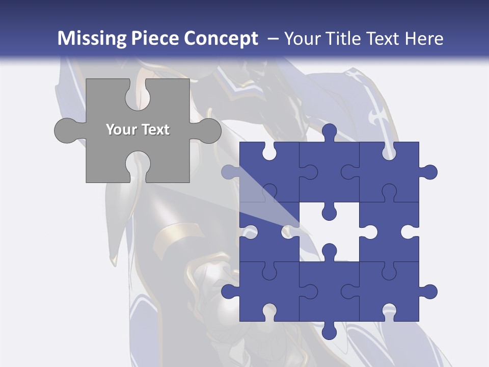 A Woman In Armor With A Sword Powerpoint Template PowerPoint Template