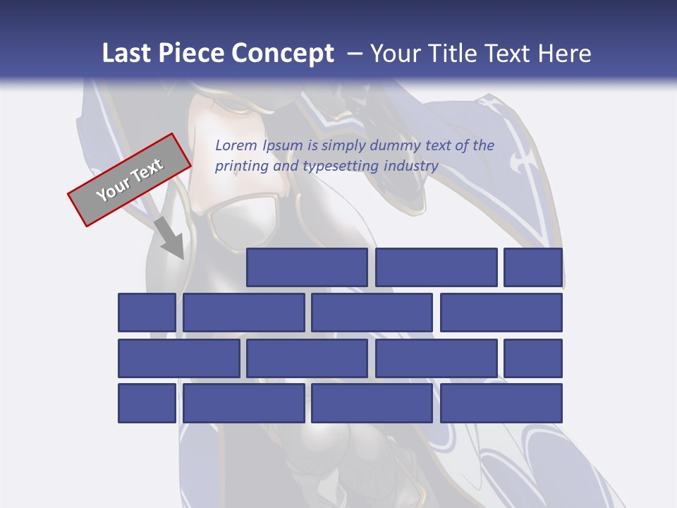 A Woman In Armor With A Sword Powerpoint Template PowerPoint Template