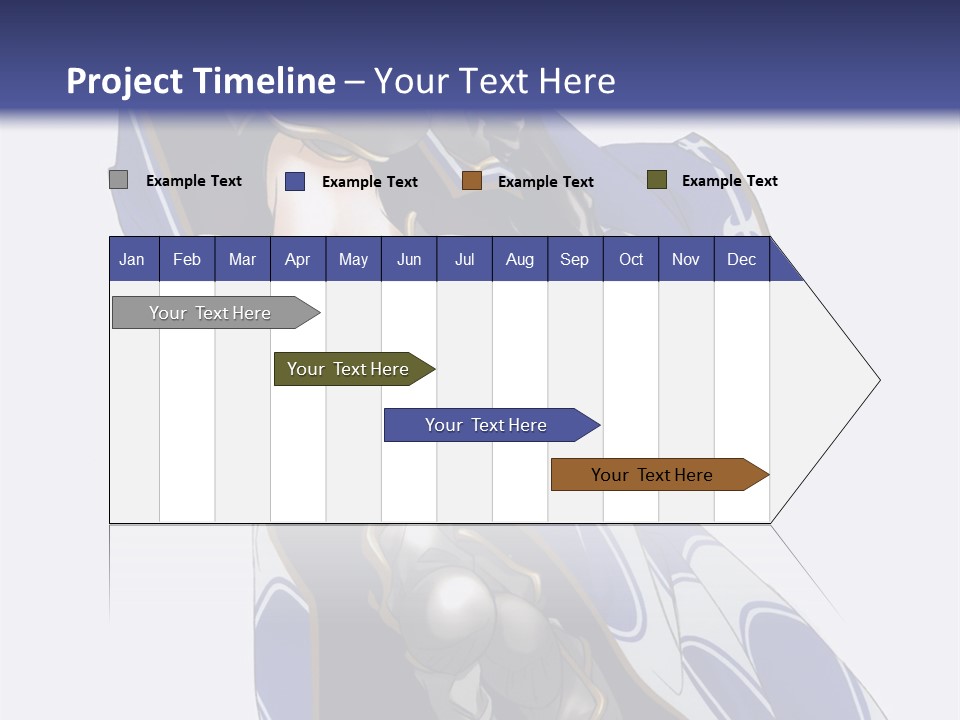 A Woman In Armor With A Sword Powerpoint Template PowerPoint Template
