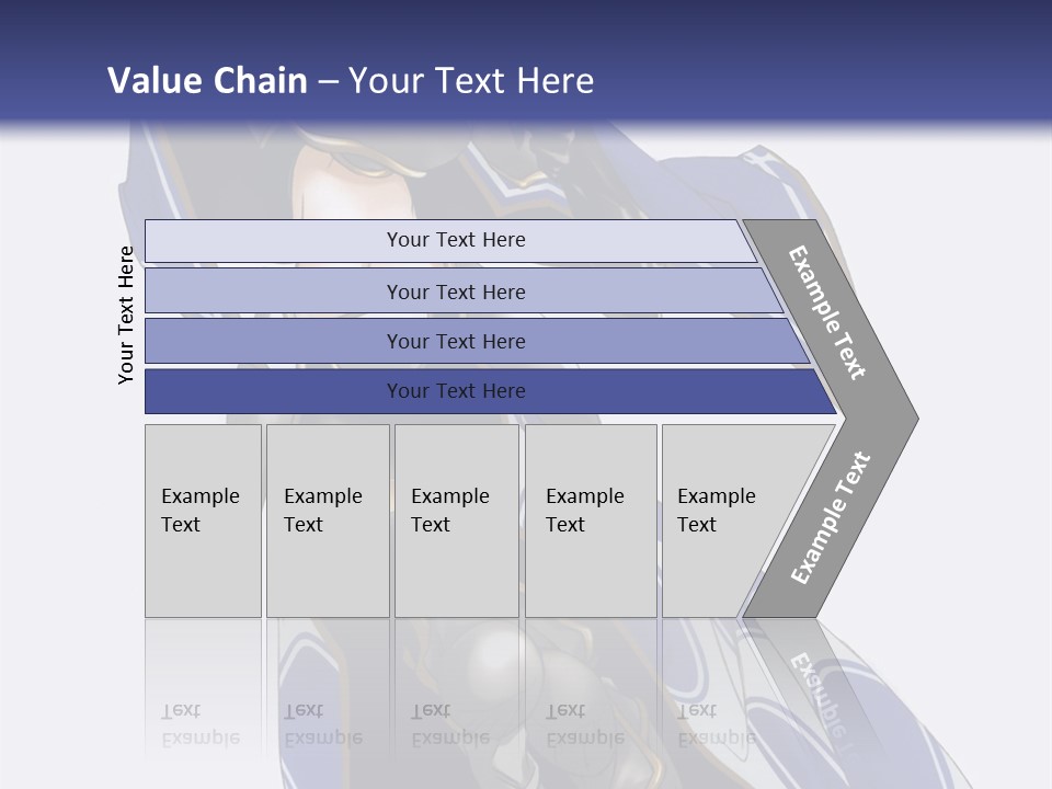 A Woman In Armor With A Sword Powerpoint Template PowerPoint Template