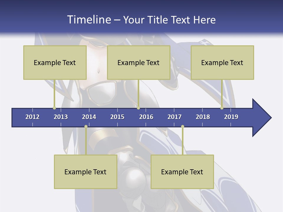 A Woman In Armor With A Sword Powerpoint Template PowerPoint Template
