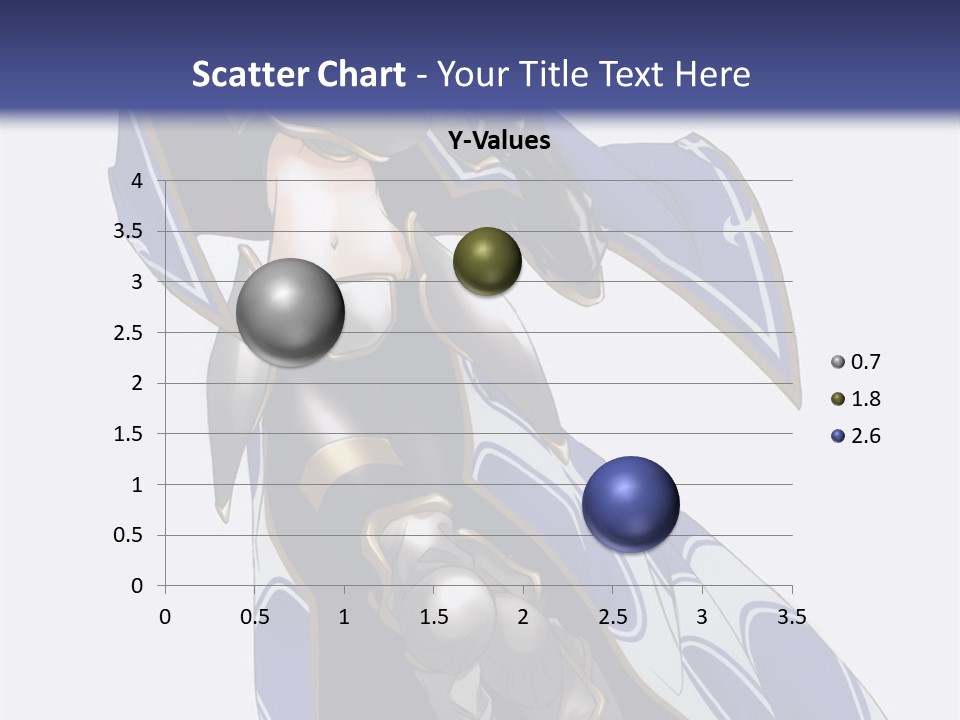 A Woman In Armor With A Sword Powerpoint Template PowerPoint Template