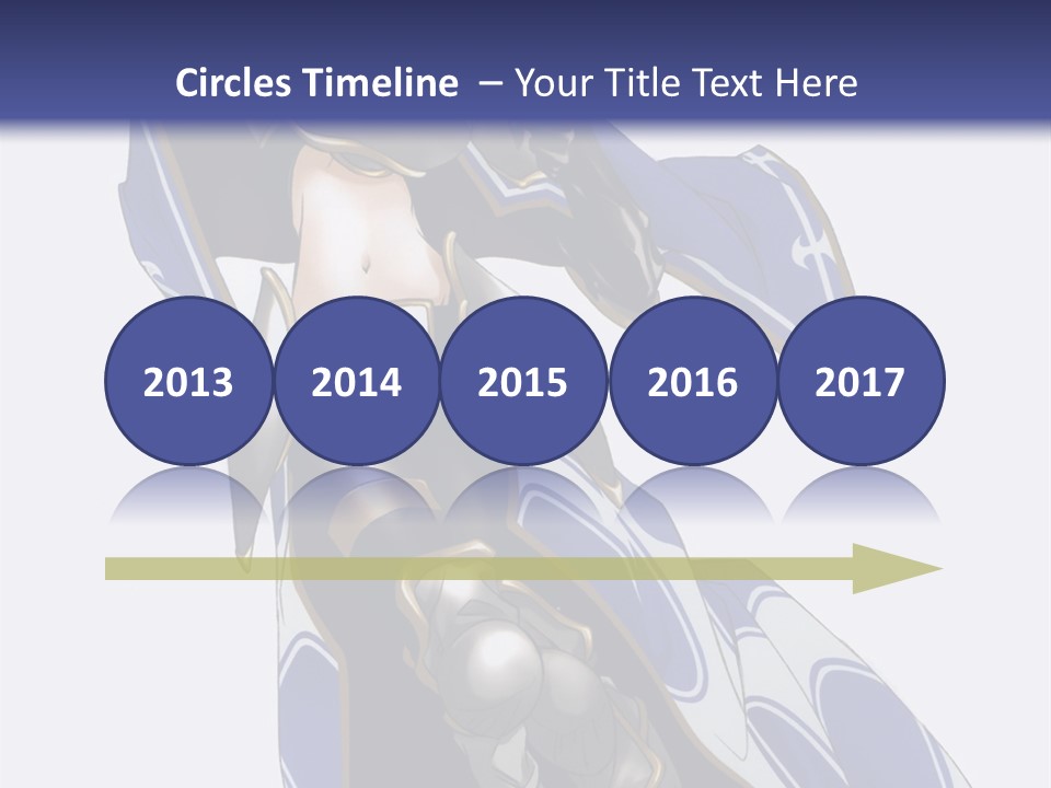 A Woman In Armor With A Sword Powerpoint Template PowerPoint Template