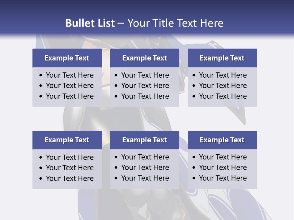 A Woman In Armor With A Sword Powerpoint Template PowerPoint Template