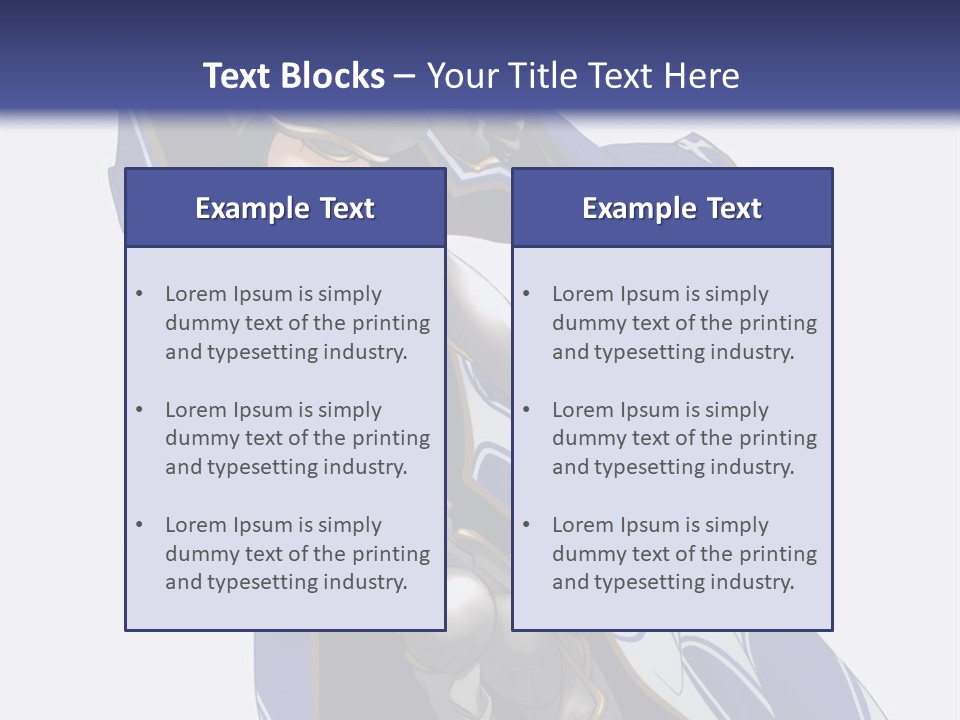 A Woman In Armor With A Sword Powerpoint Template PowerPoint Template