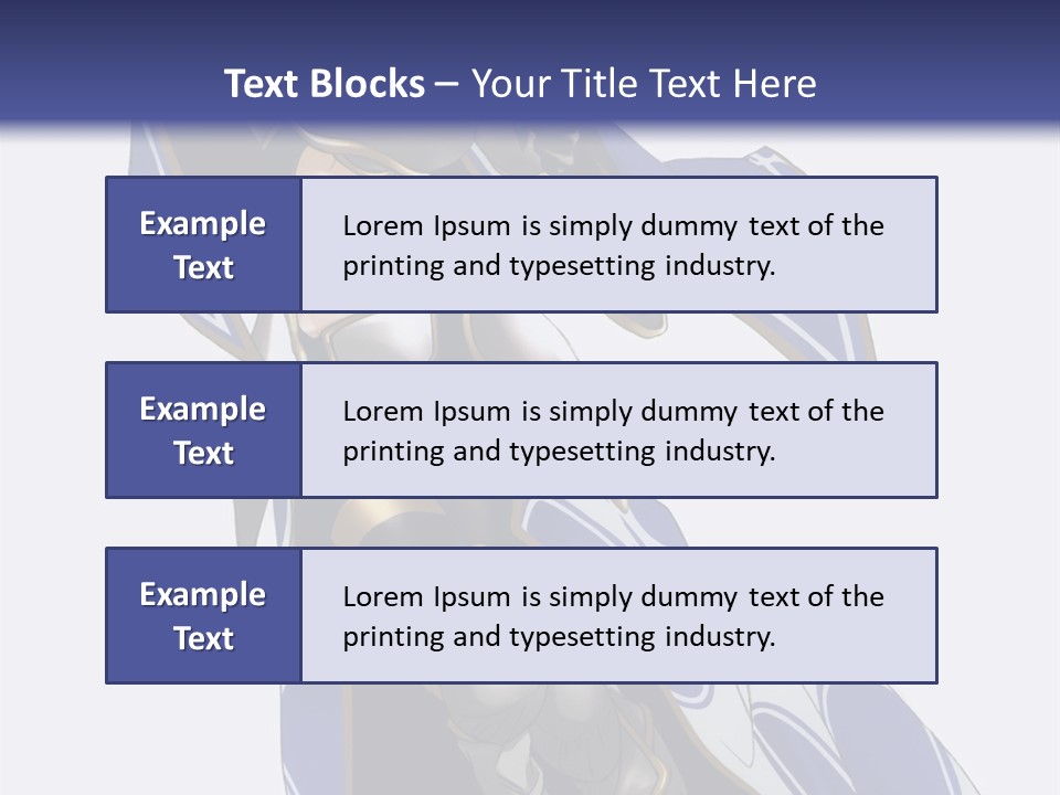 A Woman In Armor With A Sword Powerpoint Template PowerPoint Template