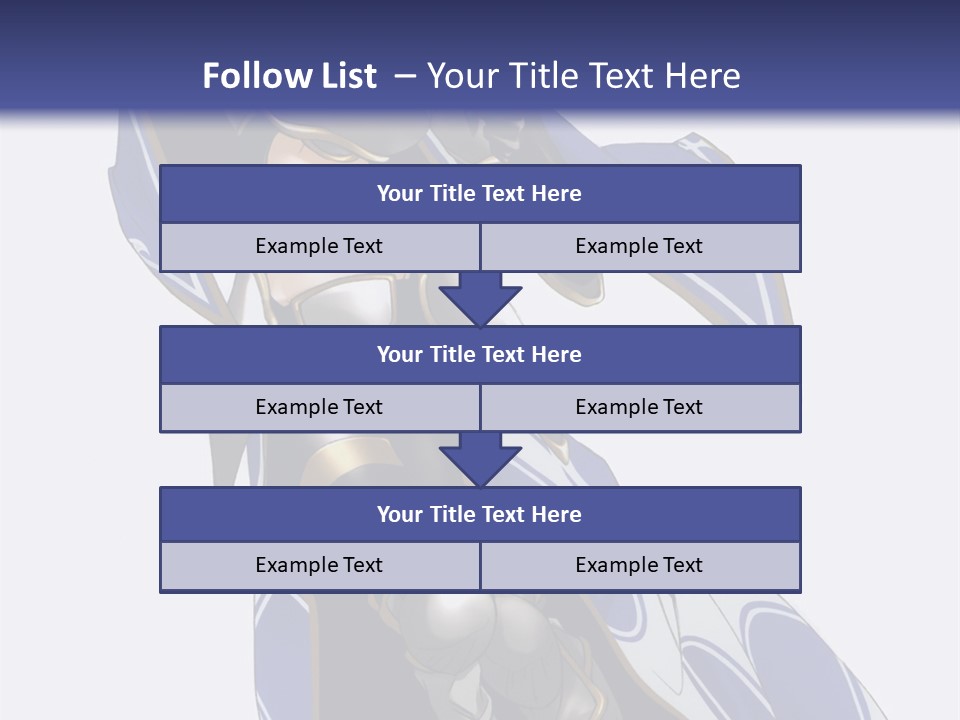 A Woman In Armor With A Sword Powerpoint Template PowerPoint Template